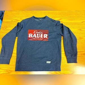 Eddie Bauer Blue Lightweight Sweatshirt, men’s size medium, NWOT